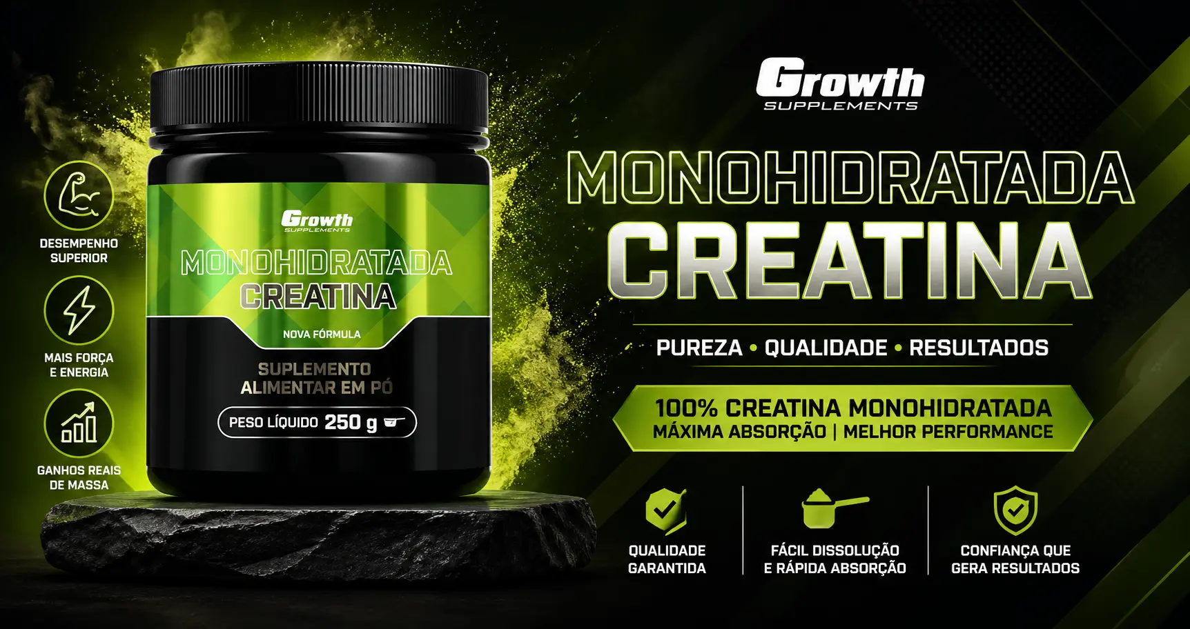Creatina Growth é Tudo Isso Mesmo A Verdade Sobre Creapure, Pureza e Resultados