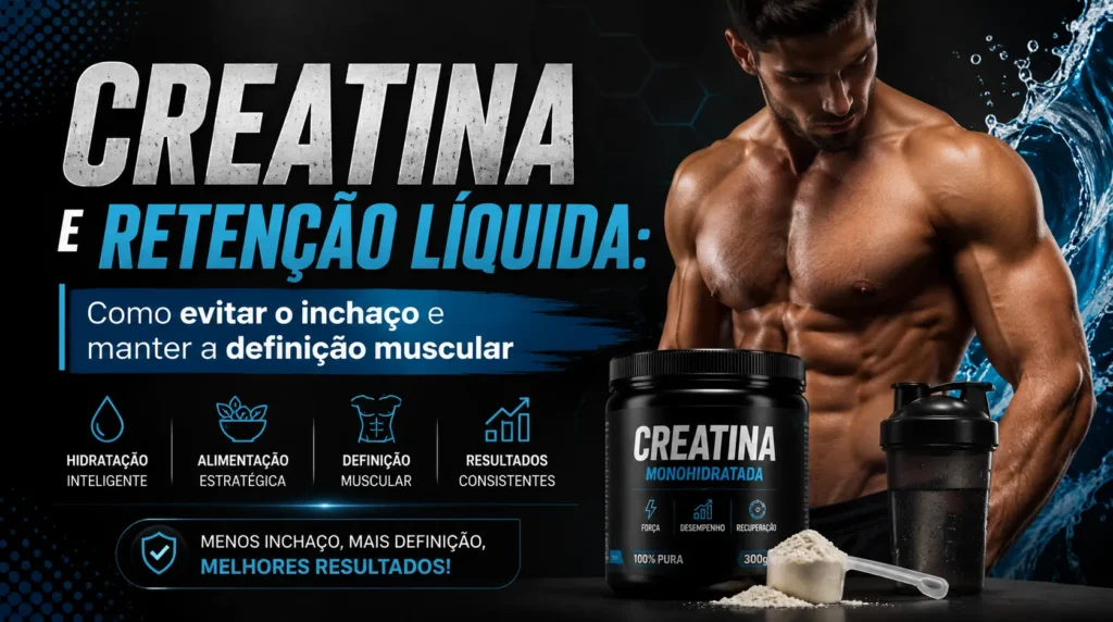 Creatina e Retenção Líquida: Como evitar o inchaço e manter a definição muscular 2 Creatina e Retencao Liquida 1