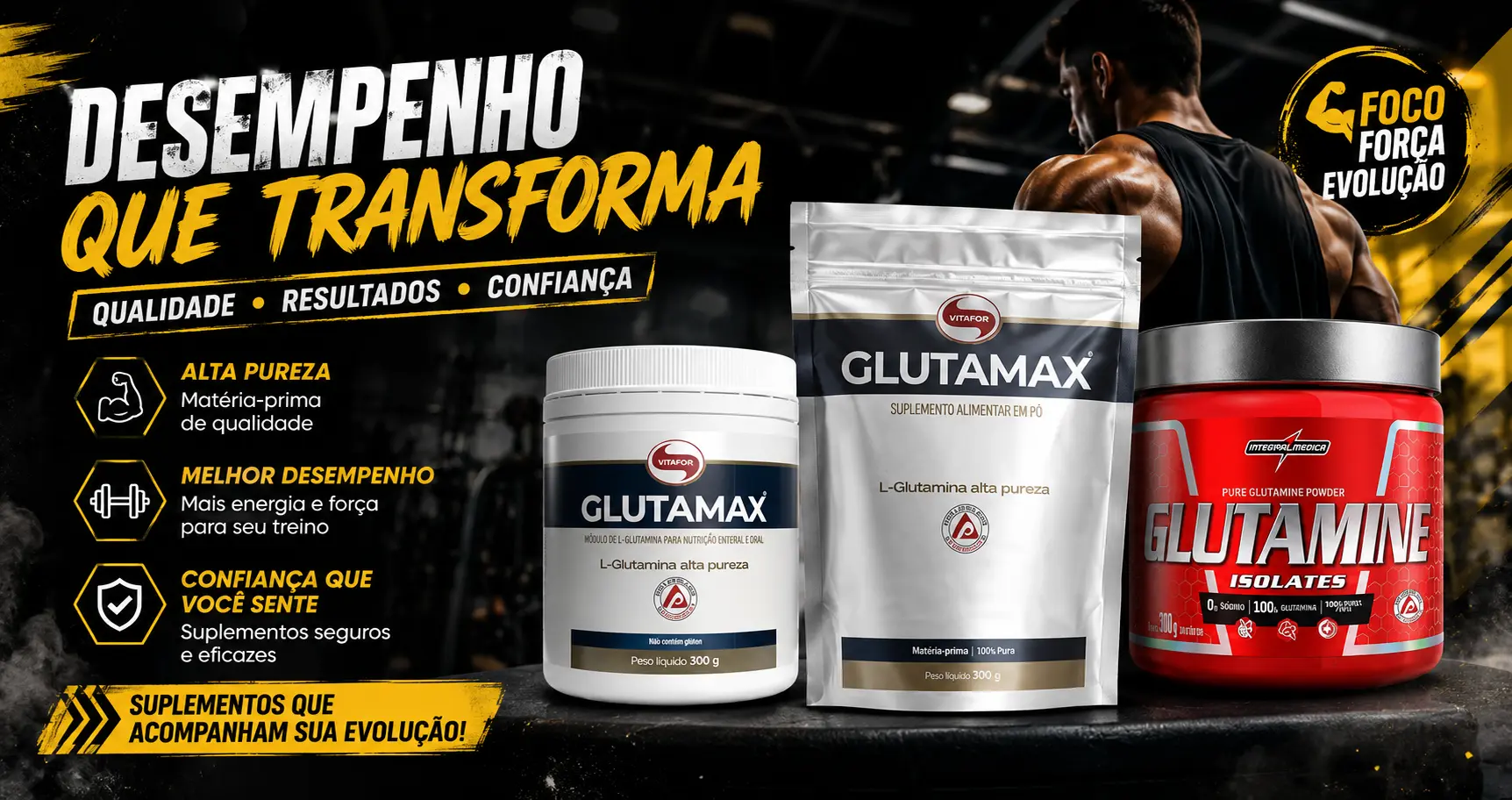 Para que é indicada a glutamina?