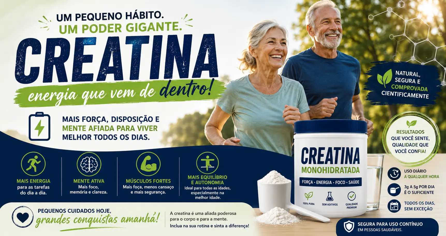 Qual é o poder da creatina no nosso corpo?