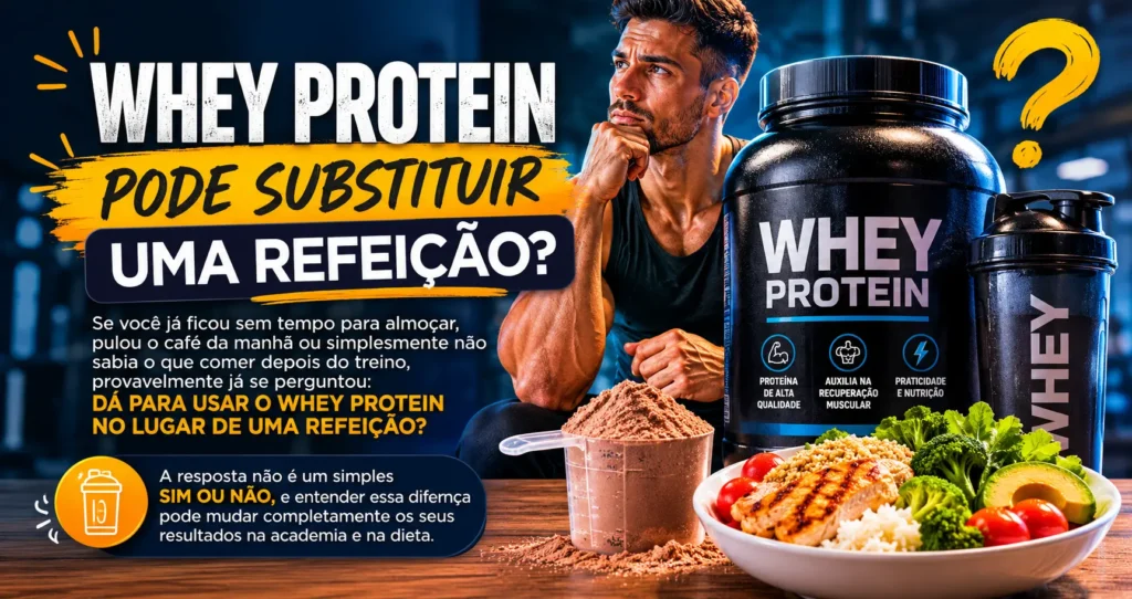 Whey Protein Pode Substituir uma Refeicao